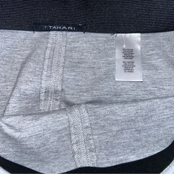 Tahari Gray Pencil Mini Skirt NWOT - Picture 4 of 6